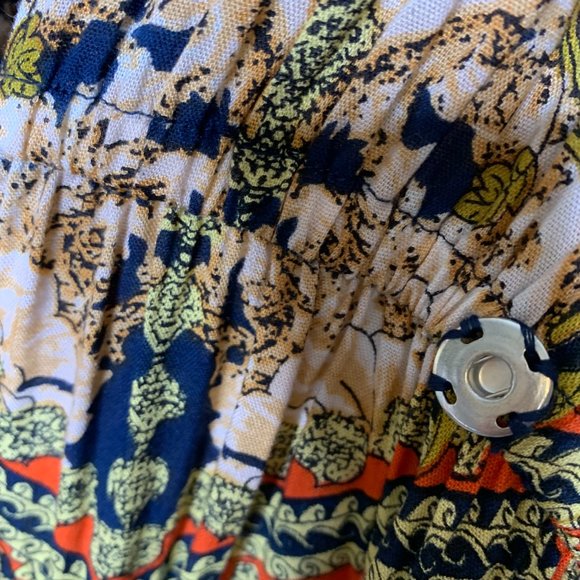 Panache Maxi length Faux Wrap‎ Dress with Snaps Size Medium - Picture 9 of 16